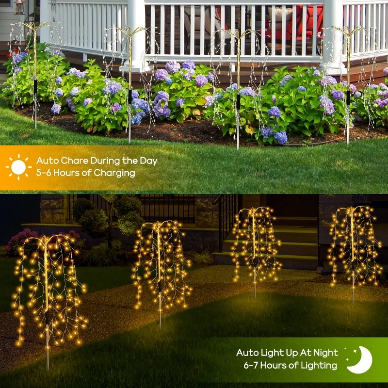 3 Packs Solar Tuinverlichting Buiten Decor - Afbeelding 5