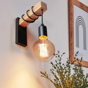 IronWood – Industriële Wandlamp van IJzer en Hout