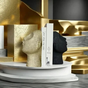 FantasyHead - Harsen Hoofd Boekensteun - Decoratieve Boekenstopper voor Diverse Kamers