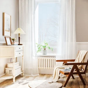 Mia Bladpatroon Transparante Gordijnen Zachte Dak