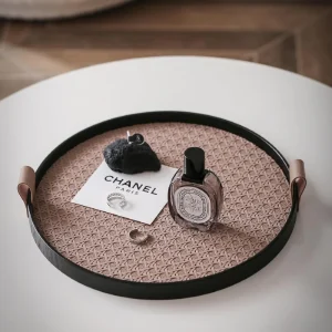 LeatherVault - Vintage Lederen Dienblad Opbergvak