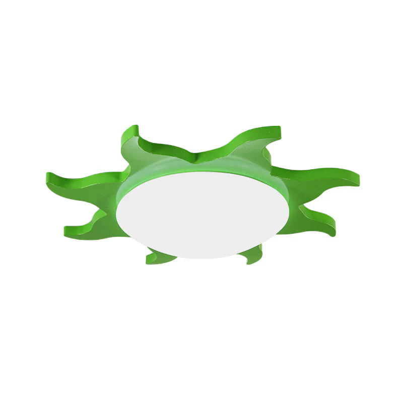 Zonvormig Spoelplafondlicht - Cartoon Hout Acryl Plafondlamp voor de Kleuterschool - Afbeelding 4