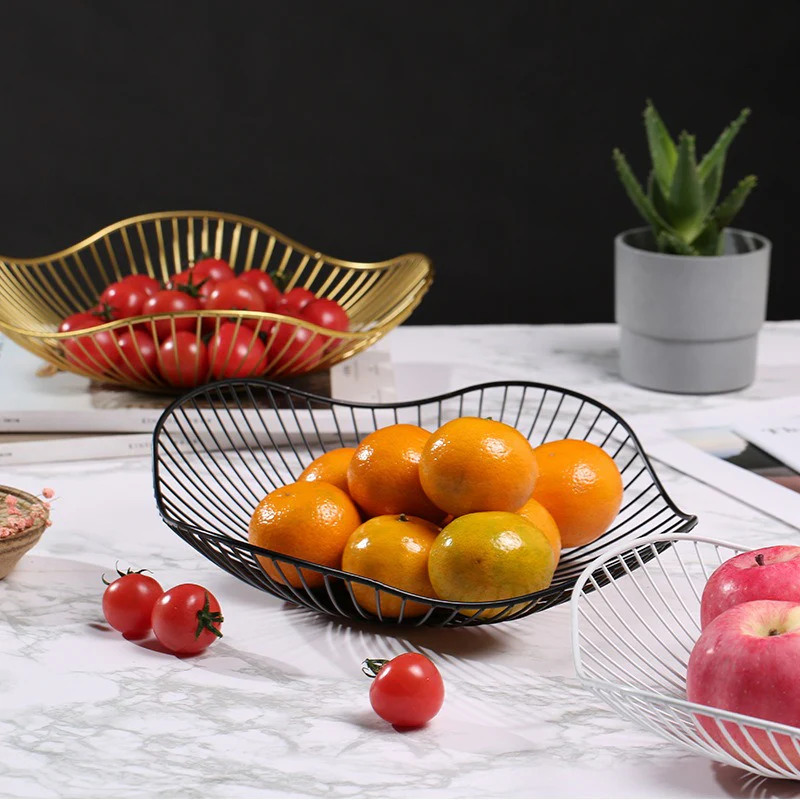MetalServe - Elegante Metalen Fruitkom voor Woonkamer & Huisdecoratie