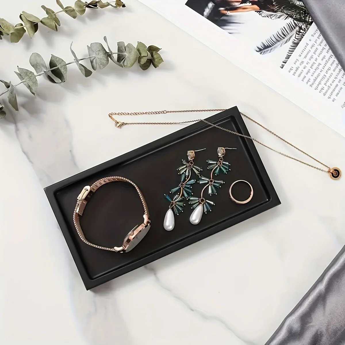 SiliconeTray - Elegante Siliconen Kaptafel Organizer voor Badkamer & Decor - Afbeelding 7