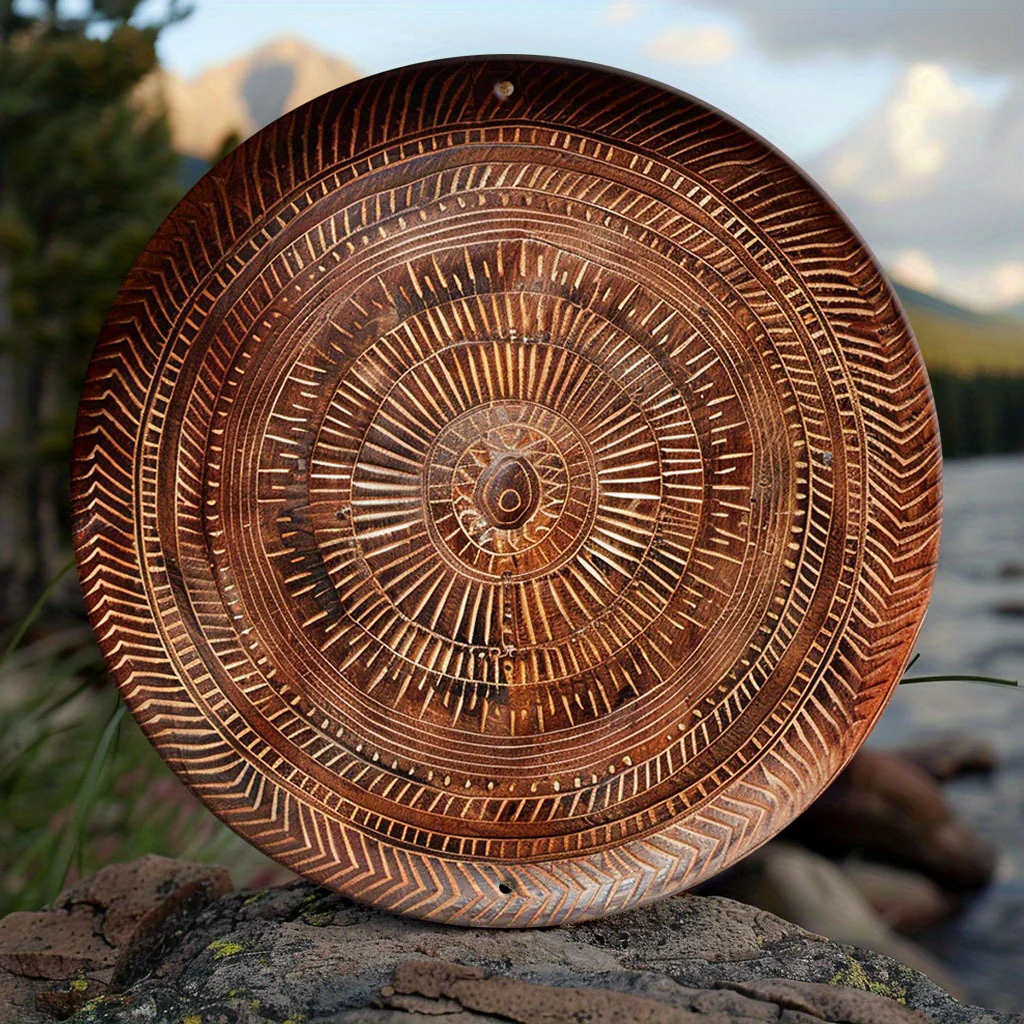 CoolamonArt - Ronde Aluminium Wandkunst voor Kantoordecoratie - Afbeelding 5