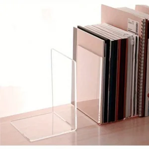 Stijlvolle Acryl Boekensteun - Transparante, Antislip Boeken- en Tijdschriftenhouder