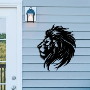 LionArt - Rustieke Leeuw Hoofd Wandkunst