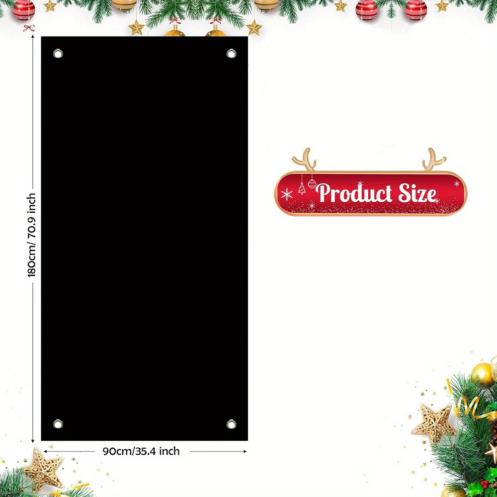 HolidayKrant - Feestelijke Polyester Sneeuwpop Krans voor Deurdecoratie - Afbeelding 6