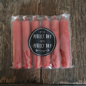 Korte dinerkaarsjes Rustik Lys – ‘Clay’