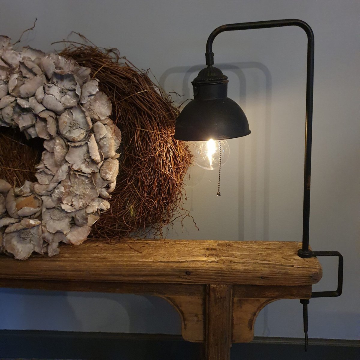 Tafellamp met klem – Roestbruin - Afbeelding 6