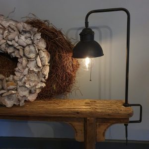 Tafellamp met klem – Antique zwart