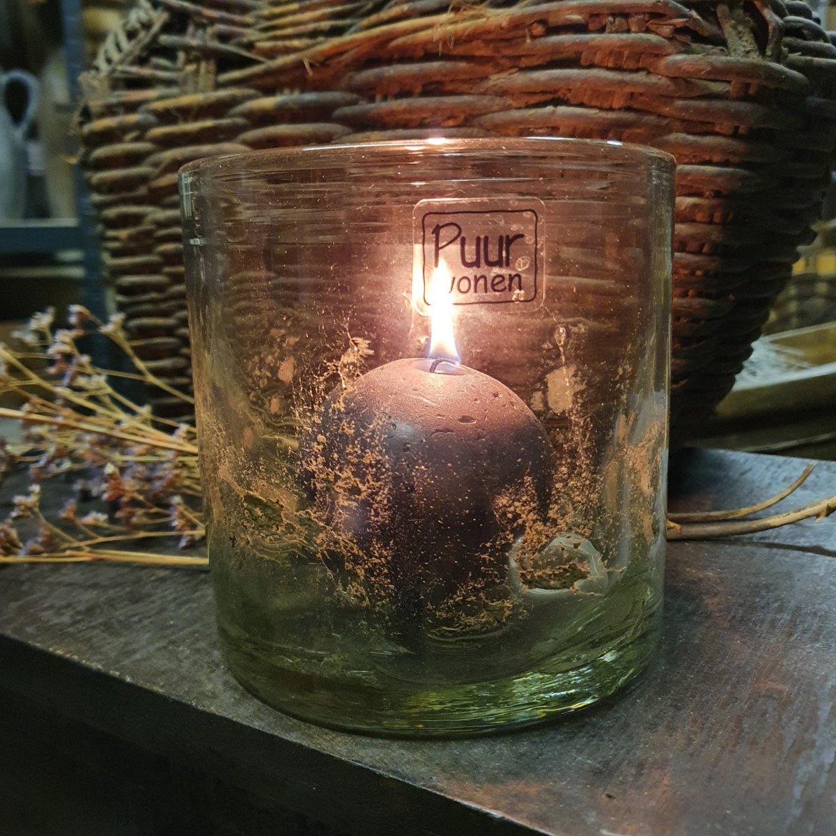 Windlicht Metal Chips 14/14 ~ Puur Wonen - Afbeelding 6