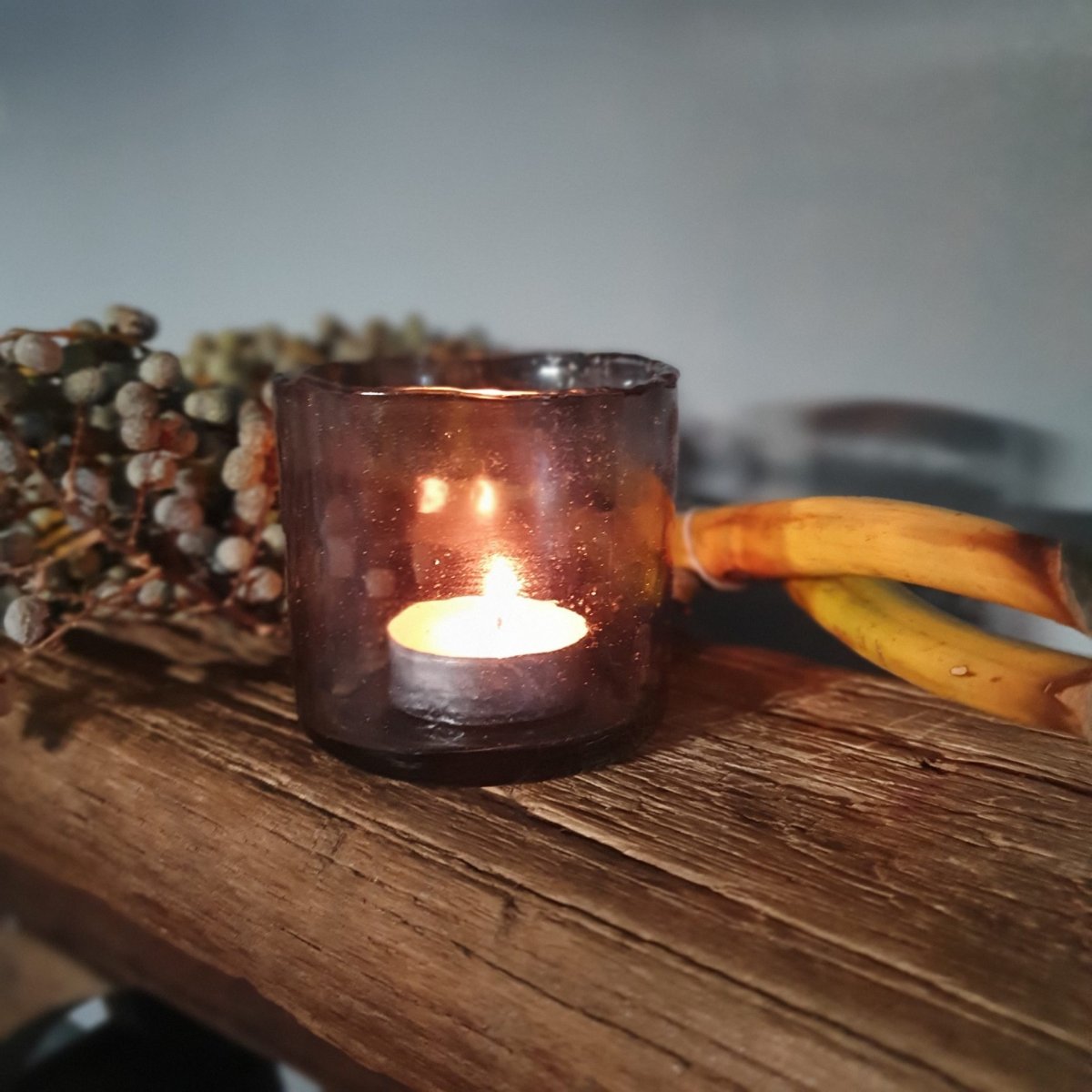 Glazen windlichtje ‘bubbels’ - Afbeelding 3