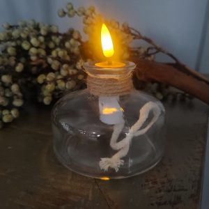 Glazen olielampje LED – laag