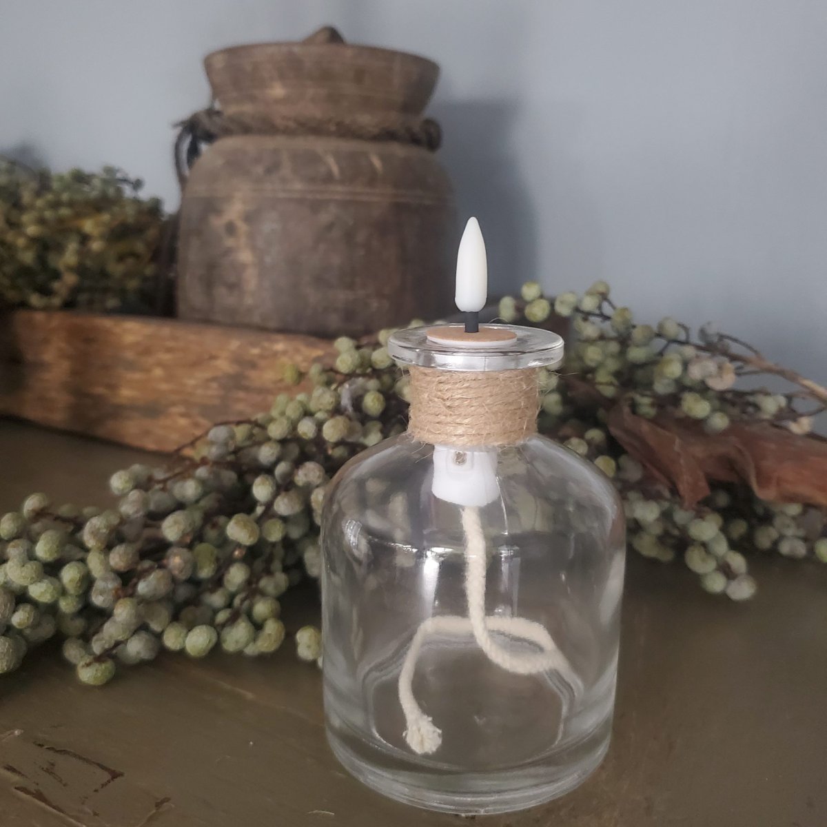 Glazen olielampje LED – hoog - Afbeelding 4