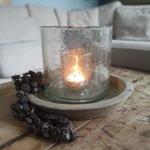 Glazen windlicht ‘Luksa’