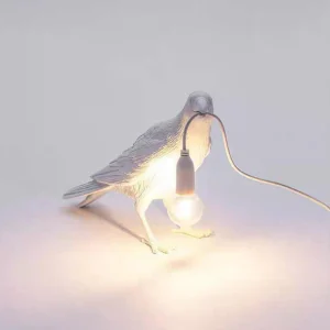 Vogelvormige Tafellamp - Artistieke Resin Nachtlamp voor Slaapkamer