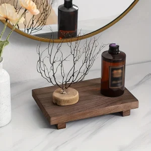 WoodCounter - Houten Wastafelblad voor Badkamer & Decor | Rustieke Organizer