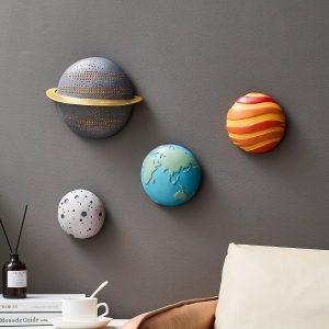 AstroSet - 4-delige Zonnestelsel Wandkunst