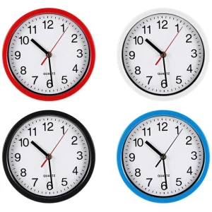 Compacte Kleurrijke Wandklok