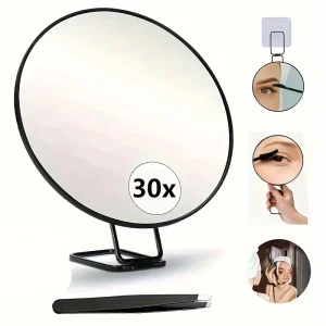 Vergrotende Make-up Spiegel - 20X/10X Vergroting, Suction Cup, Draagbaar