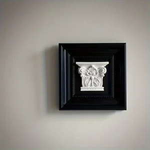 RomanPillar - Vintage 3D Romeinse Zuil Sculptuur Muurschildering