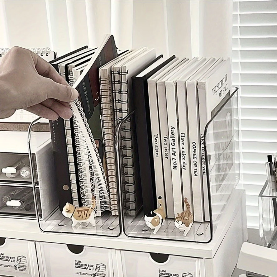 ClearStand - Heldere Acryl U-vormige Boekenstandaards voor Thuis- en Kantooropslag - Afbeelding 9