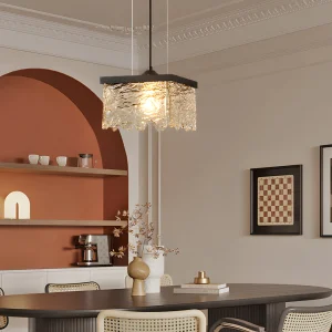 1/2-Lichts Glas 3-Staps Dimbare Kroonluchter Eetkamer Verlichting