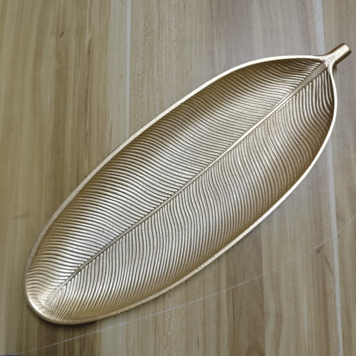 LeafWood - Antiek Bladvormig Houten Dienblad | Sieraden- & Sleuteldienblad - Afbeelding 7