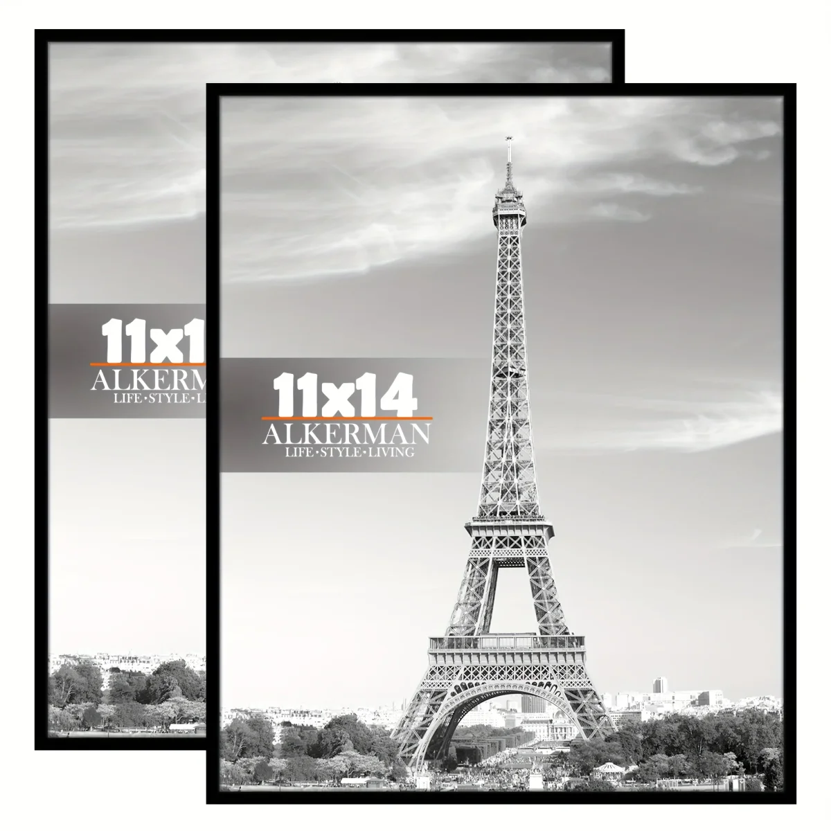 2 Stuks Klassieke Zwarte Fotolijsten met Bescherming - Muurbevestiging voor Posters, Afbeeldingen en Kunstwerken, Ideaal voor Thuis en Kantoor - Afbeelding 5