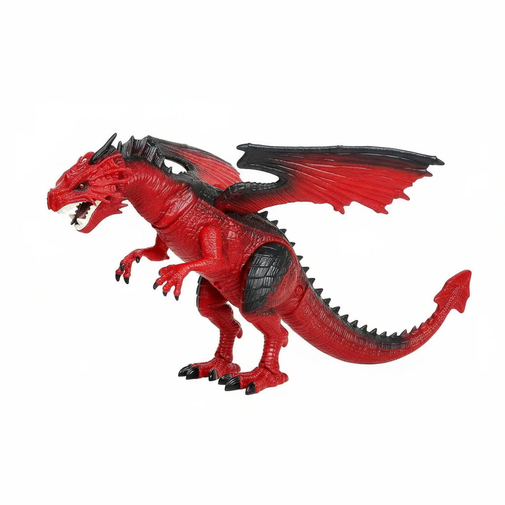 Speelgoed Draak Afstandsbediening Licht Geluid Rook - Afbeelding 3