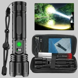 Zaklamp LED Tactische Oplaadbare Aluminium Zaklantaarn Hoge Lumens