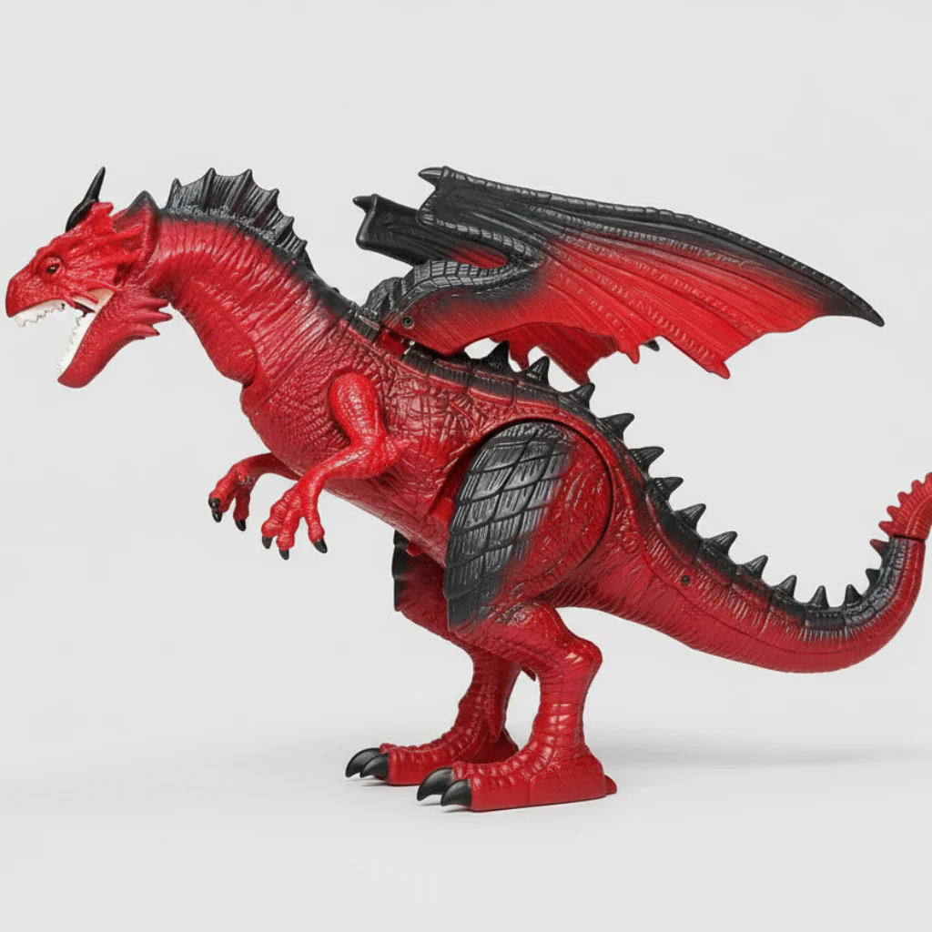 Speelgoed Draak Afstandsbediening Licht Geluid Rook - Afbeelding 5