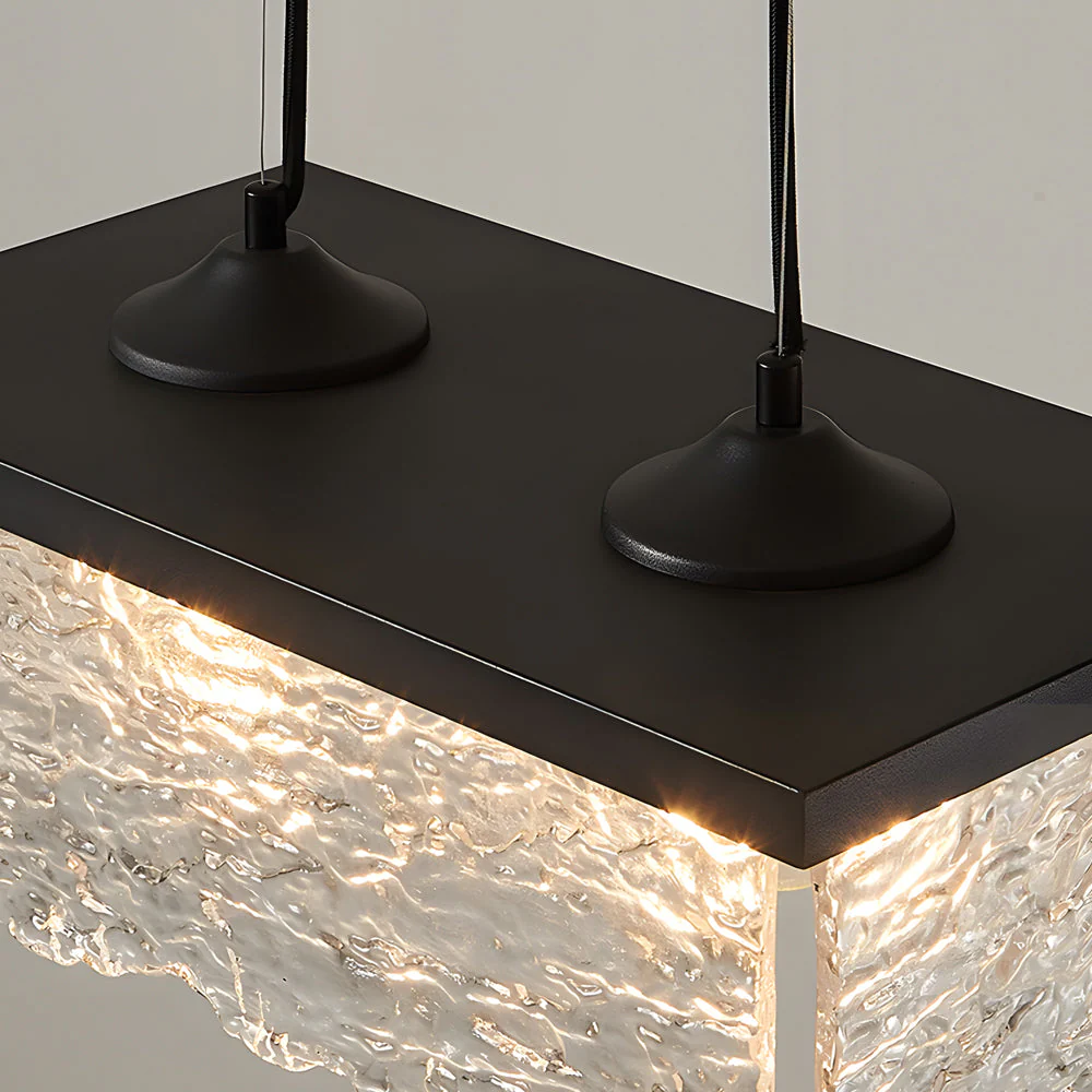 1/2-Lichts Glas 3-Staps Dimbare Kroonluchter Eetkamer Verlichting - Afbeelding 7