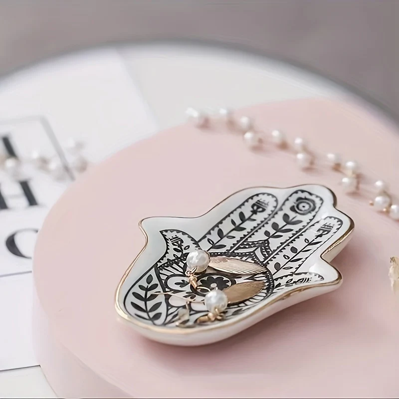 PalmTray - Ovale Keramische Sieradenlade - Afbeelding 2