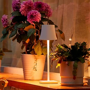 Draadloze Tafellamp Metalen Kap USB Touch