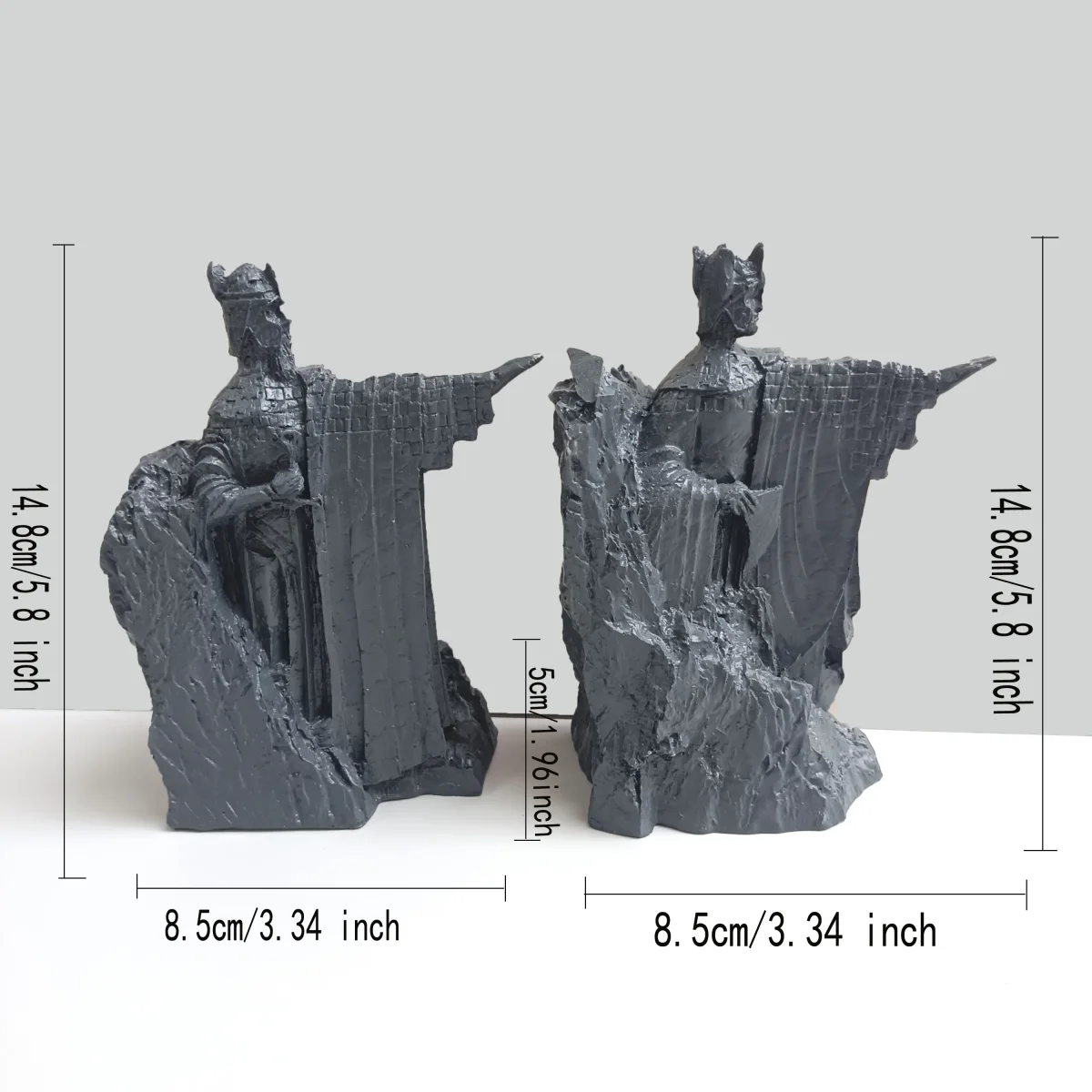 Boekensteun Sculptuur – Vintage Multifunctioneel Hars Beeld voor Bureau, Boekenplank en Decoratie - Afbeelding 6