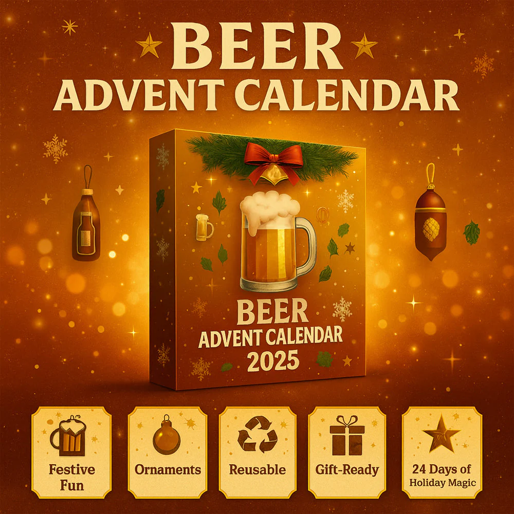 Adventskalender Kerst Decoratie Bier Stijl Ornamenten Set Volwassenen - Afbeelding 5