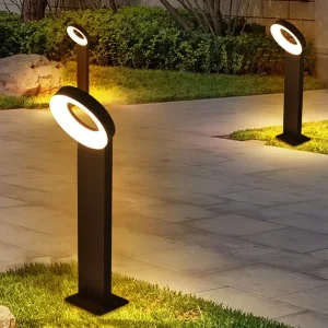 SolarGlow – Solar LED Padverlichting van Aluminium – Modern Ringdesign, Waterdicht & Energiezuinig