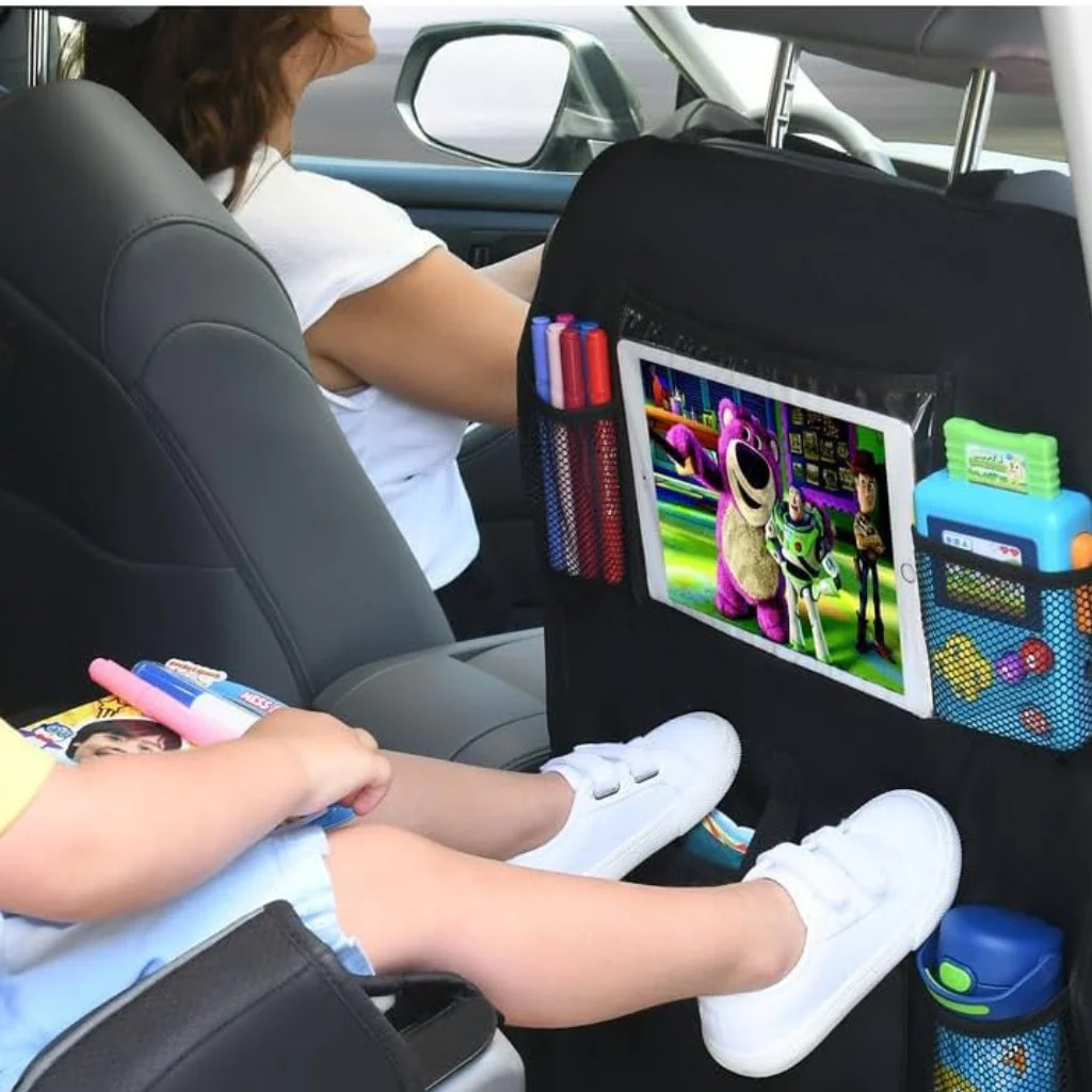 Auto Stoelbeschermer Rugleuning Organizer Kinder Bescherming - Afbeelding 5