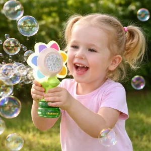 Baby Bellenblaas Machine Elektrisch Zonnebloem Speelgoed