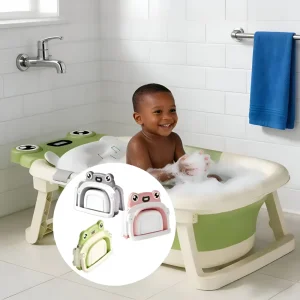 Babybadje Opvouwbaar Kunststof Thermometer Reisbaden