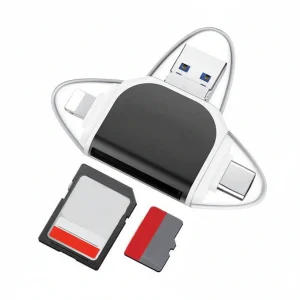 USB 4-In-1 Gegevensoverdracht Adapter Snelle Synchronisatie Laden