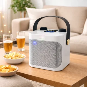 Bluetooth Luidspreker Karaoke Draagbaar Dubbele Microfoon Subwoofer