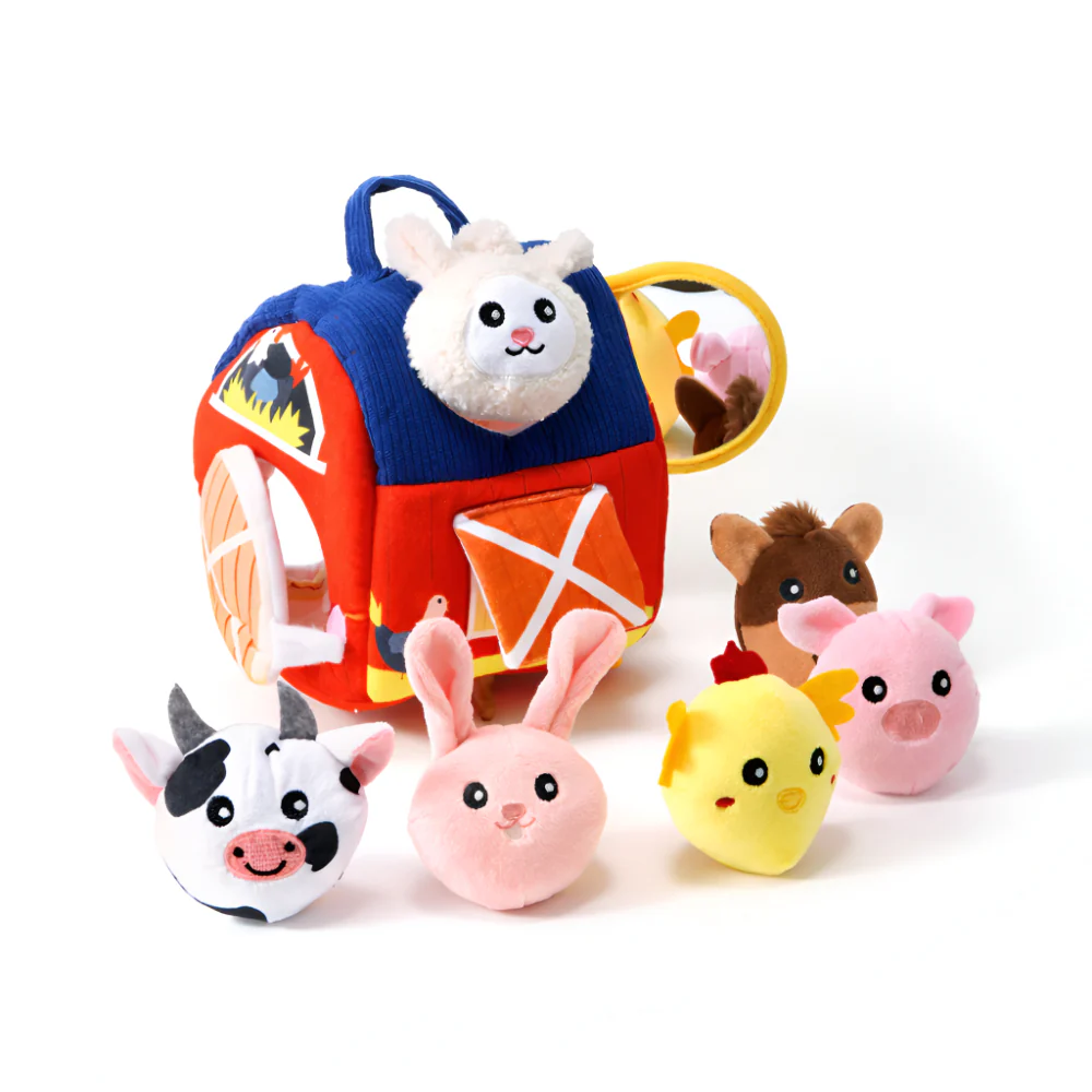 Boerderij Speelgoed Peuters Knuffeldieren Speelset - Afbeelding 4