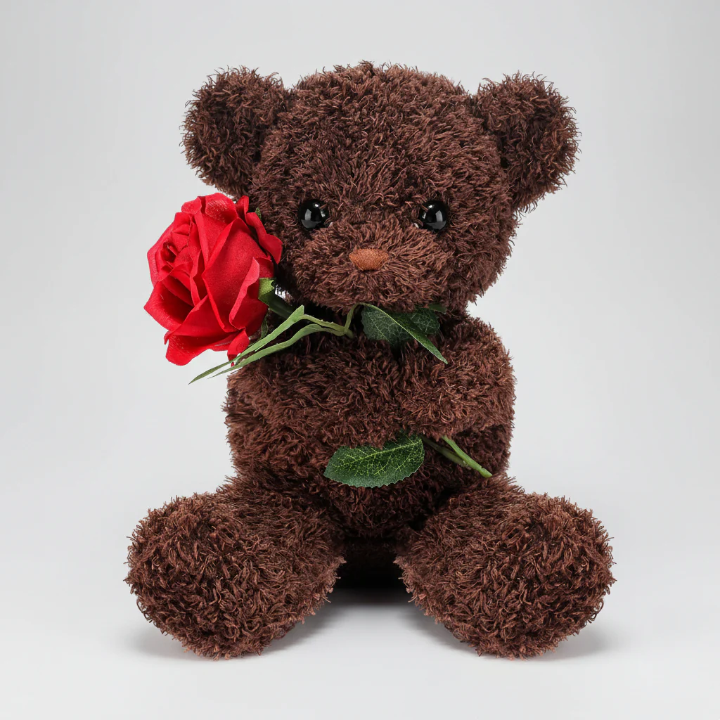 Knuffelbeer Roos Schattig Valentijnsdag Geschenk - Afbeelding 5