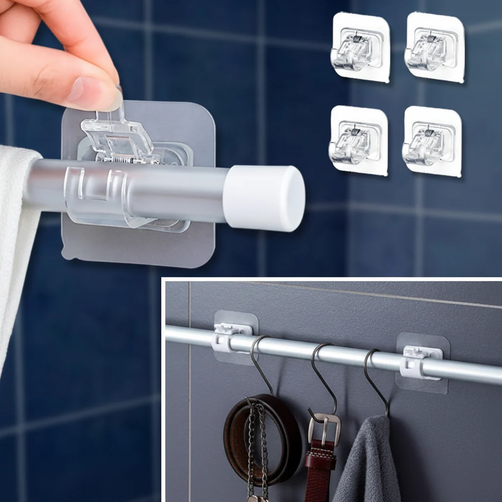 Wandhaken Zelfklevend Verstelbaar Keuken Badkamer Opslag - Afbeelding 3