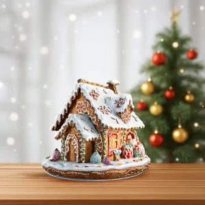 BohoGinger - Acryl Gingerbread House Kerstdecoratie