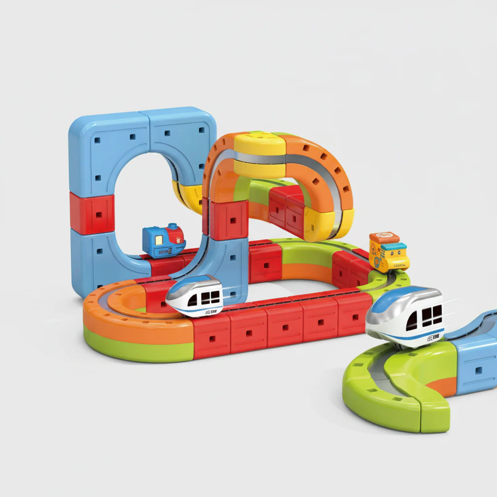 Magisch Bouwset Treinbaan Creatieve Speelset Magnetisch Voertuig - Afbeelding 4