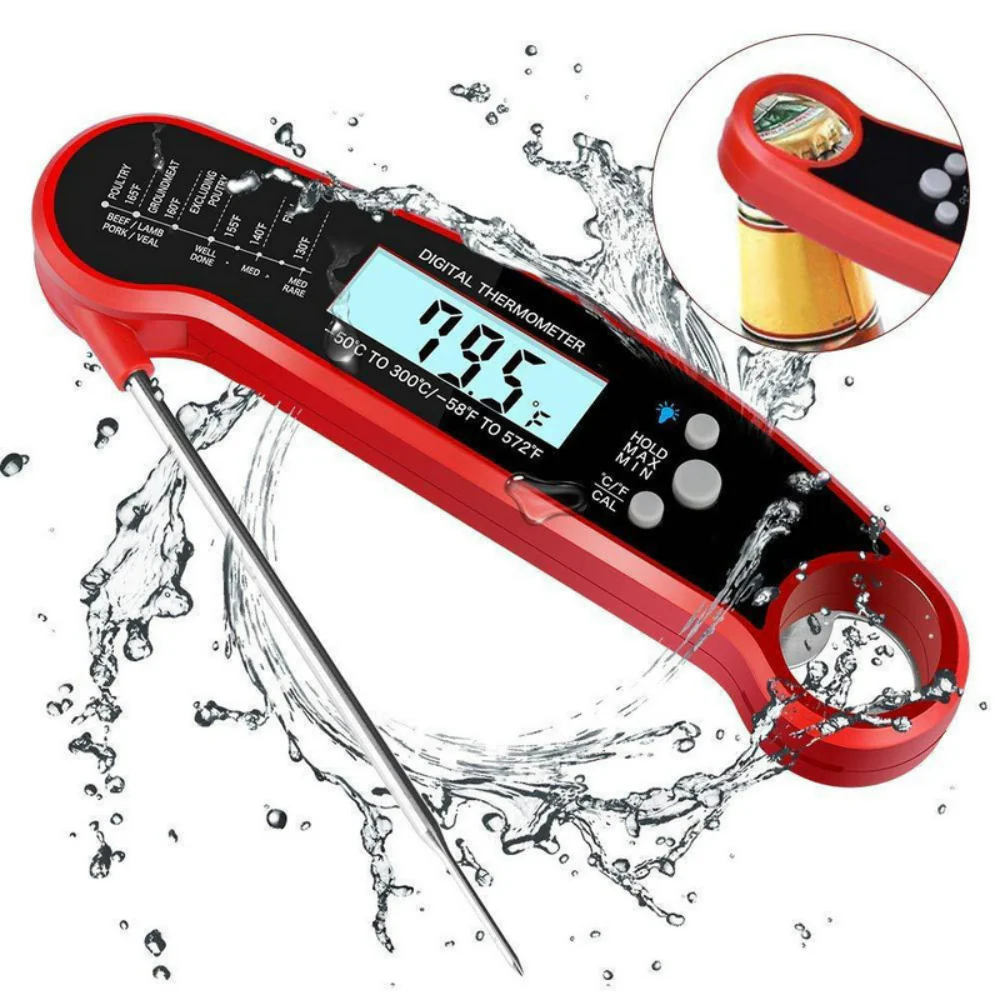Digitale Vleesthermometer Waterdicht Snelle Meting BBQ - Afbeelding 3